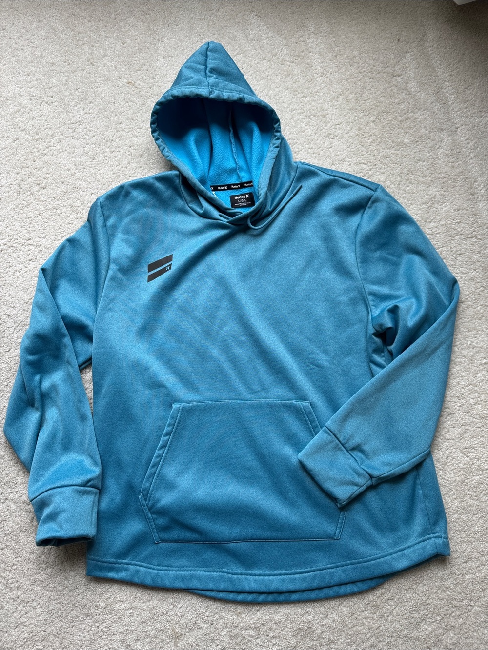 Hurley Teal Blue Pullover Hoodie